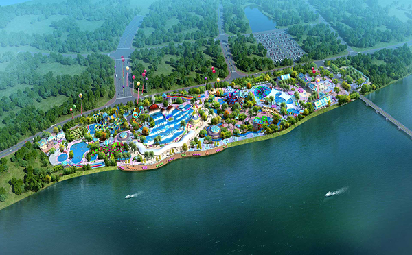 洋沙湖国际旅游度假区鸟瞰图