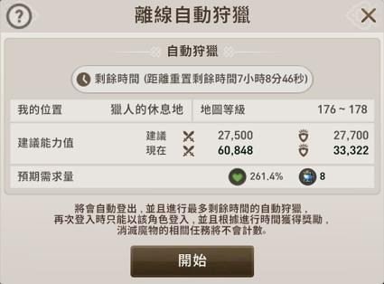 狩猎开始前，可以先确认自己的状况～