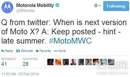 下一代Moto X将于14年推出 处理器或升级为四核